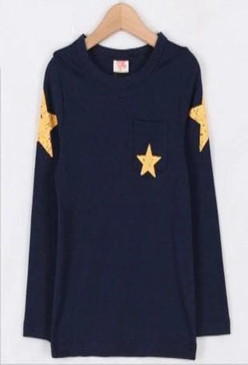 Vollärmlige KinderkleidungBaby-Herbst-Winter-T-Shirts für JungenFivePointed Star Kinderoberteile TX15517035076