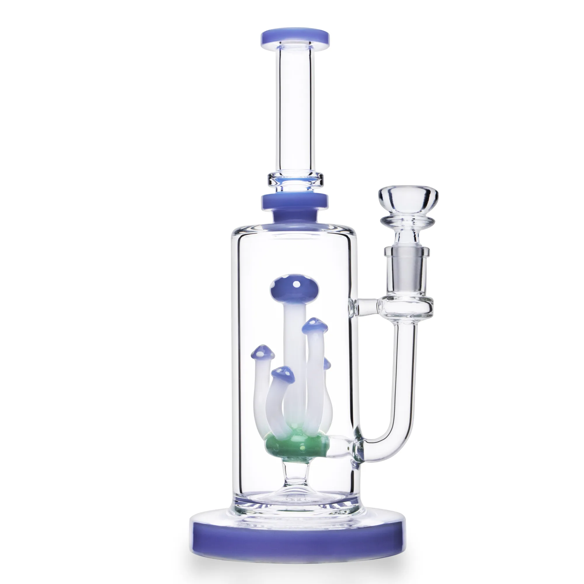 Leanice Thick Bong Glass Water Pipes 다층 필터링 기능을 갖춘 자주