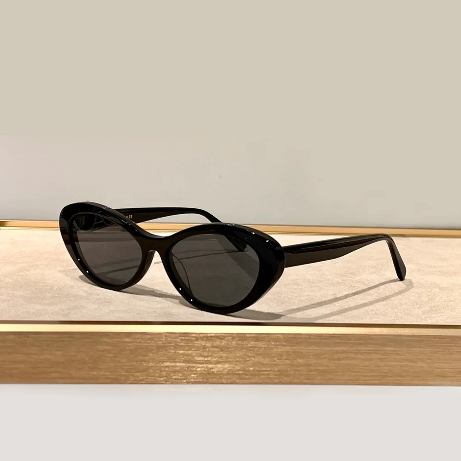 Gafas de sol tipo ojo de gato, lentes negros/gris oscuro 5416 para mujer, gafas de lujo, gafas Occhiali da sole UV400