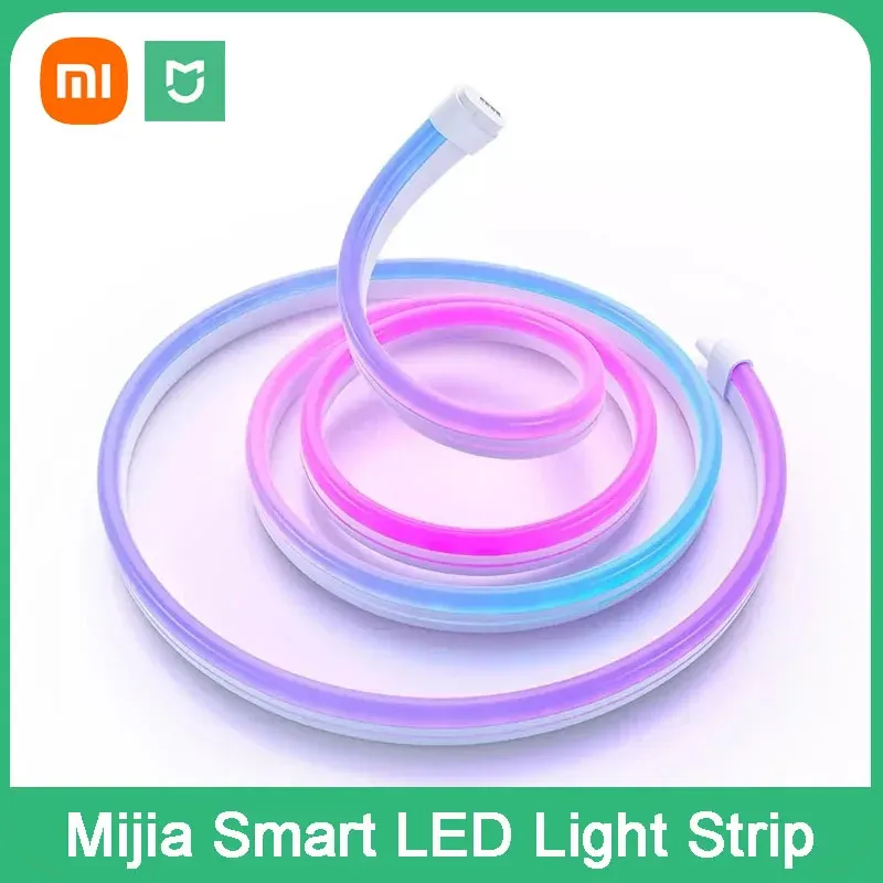 Controllo Xiaomi Mijia LED Smart LED Ambient Light Strip Bluetoothwifi Intelligent Collegamento Full Score Atmosfera RGB Gaming Light Effect 2M
