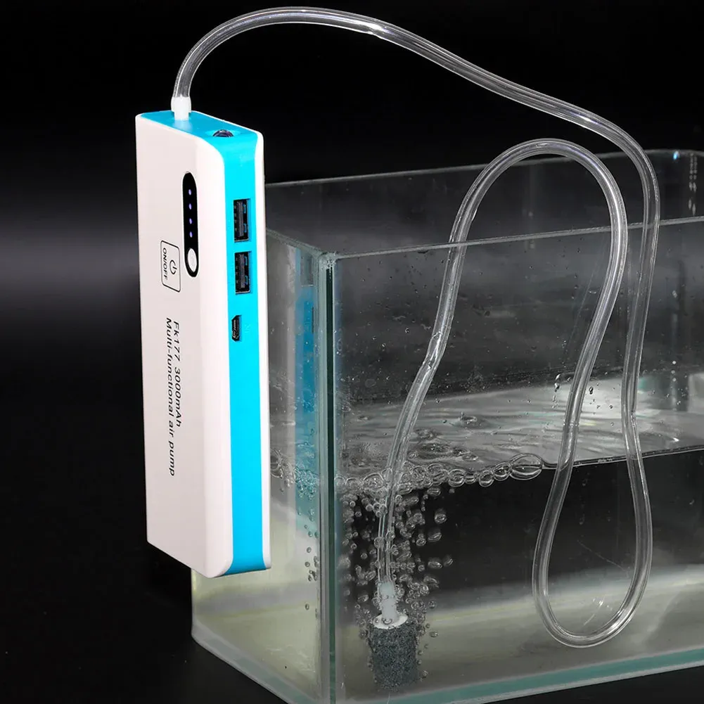 Tillbehör Fiske luftare luftpump USB litium batteriladdning syre