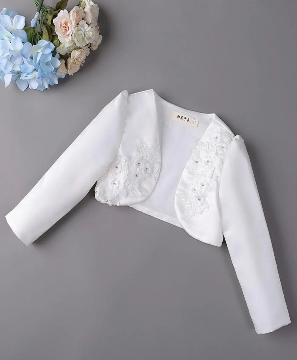 Christmas New Girls Bolero Fashion Children Lace Beading Sequins Short Jacket Party Kids Jacket Little Girls Clothing8211711