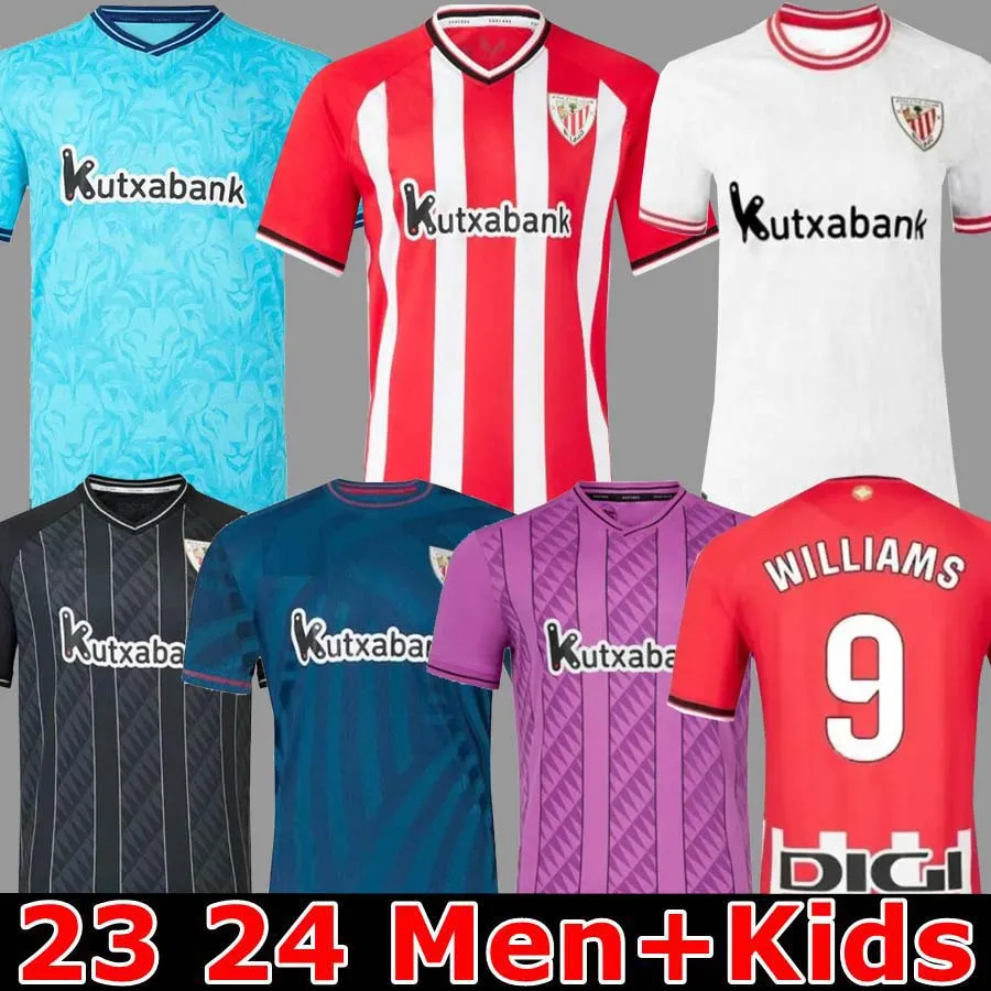 23 24 Club Soccer Jerseys BERENGUER 2023 2024 MUNIAIN Athletic Bilbao Home Away Williams Maillot de football RAUL GARCIA VILLALIBRE Jersey Sancet