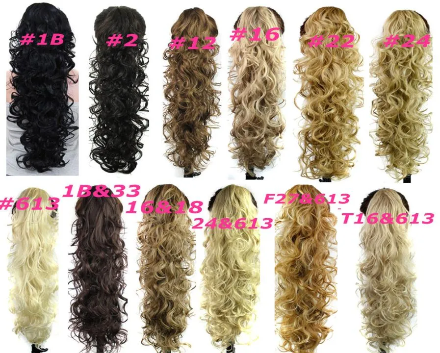 Claw Clip Ponytails cheveux synthétiques queue de cheval Culry morceaux de cheveux ondulés 31 pouces 220g extensions de cheveux synthétiques femmes fashion7347861