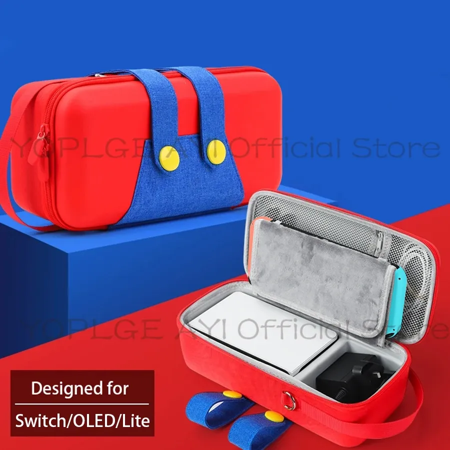 Sacs Nintend Switch / OLED / Lite Sac de rangement Étui de transport portable Pochette de voyage 10 emplacements de jeu pour accessoires de console Nintendo Switch