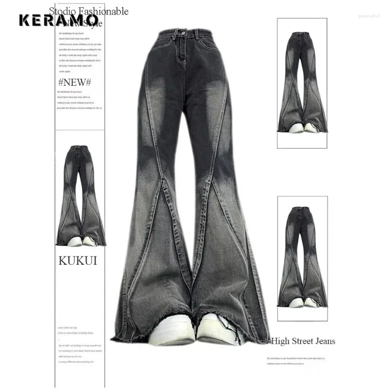 Women's Jeans American Vintage High Waist Straight Casual Baggy Denim Trouser Y2K Wide Leg Grunge Street Style Pants