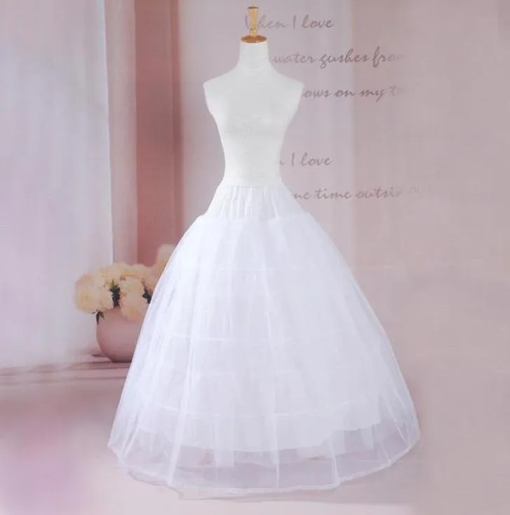 Wysokiej jakości linia Crinoline Bridal 3 Hoop Petticoats do sukienki ślubnej Akcesoria ślubne CP6513652