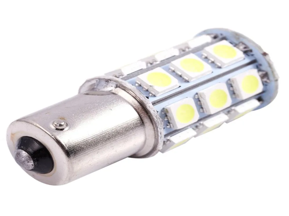 20X blanc 27 SMD LED 1156 ampoules d'arrêt de frein RV camping-car remorque ampoules intérieures feux de signalisation ampoule DC 12 V S25 P21W 1156 LE9205480