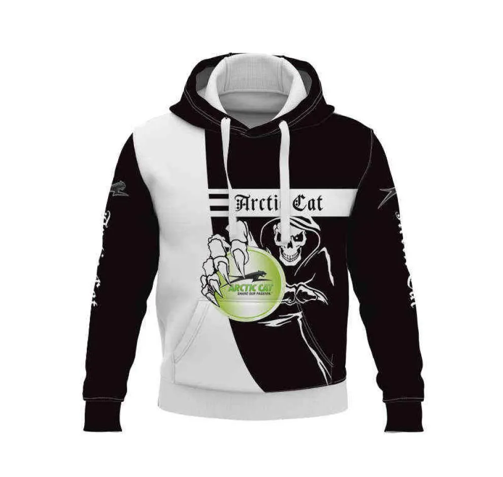 Vår- och höstsäljning av arktisk katt hoodie män kvinnor gata hip hop utomhus fritidssport hajuku pullover8912022