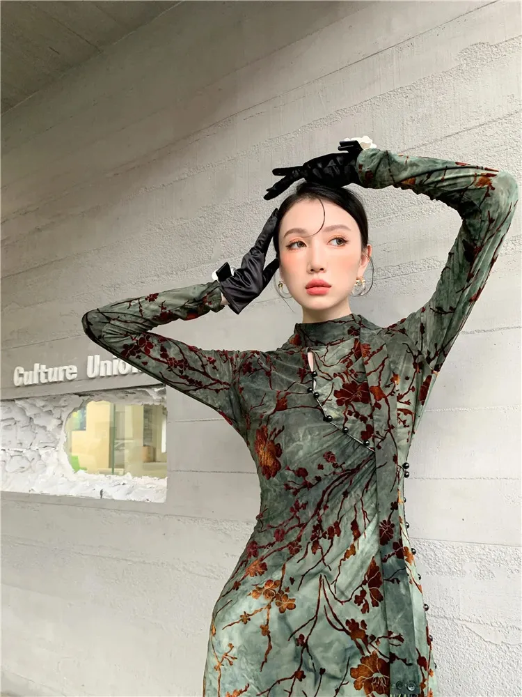slim fit dress slacks PRETTYGARDEN Wedding Guest Dresses for Women Spring Floral Bodycon Sle main image 1