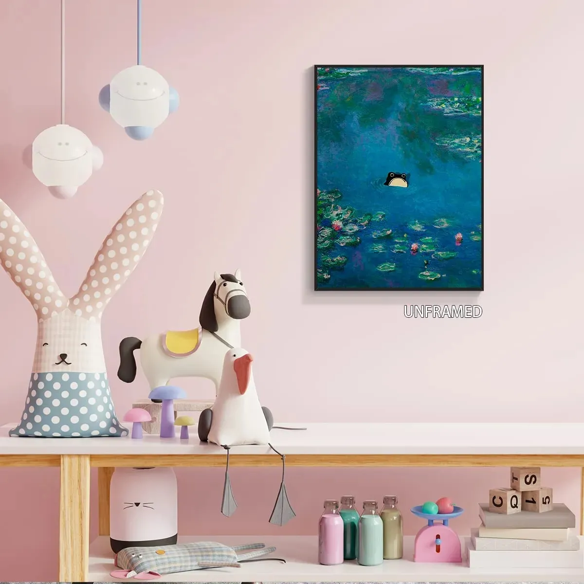 빈티지 Monet Water Lillies Canvas Wall Art Famous Floral Funny Funny Flun Funcy 포스터 꽃 조경 오일 인쇄 그림