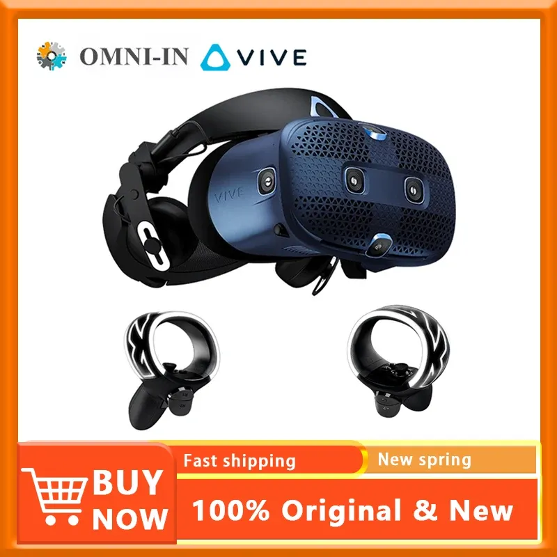 Enheter HTC Vive Cosmos VR Glasses Professional Edition Virtual Reality Headset Steam VR Equipment Conntect Computer Helmet