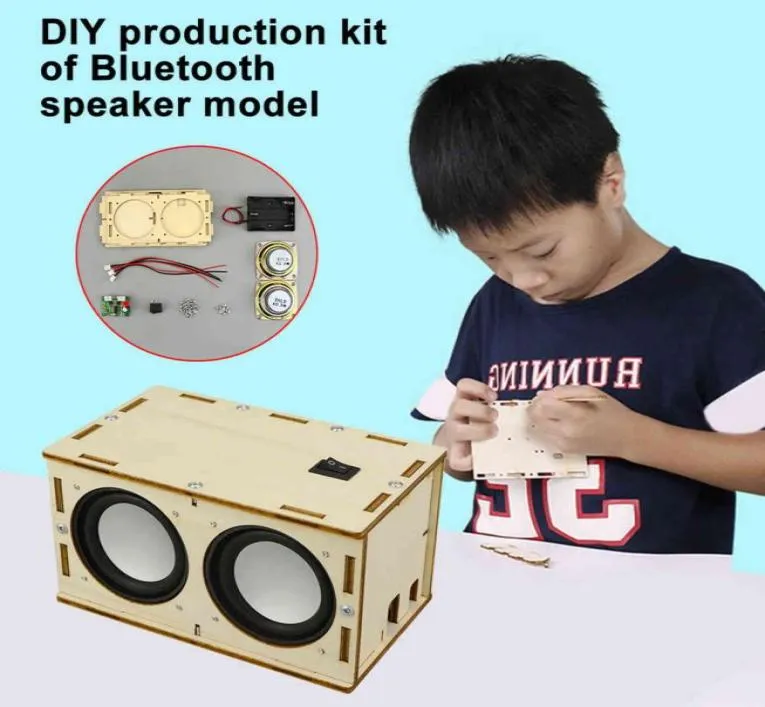 電子サウンドアンプDIY BluetoothスピーカーボックスキットABSバッテリー駆動の子供大人手作りポータブル非毒性安全H112009182