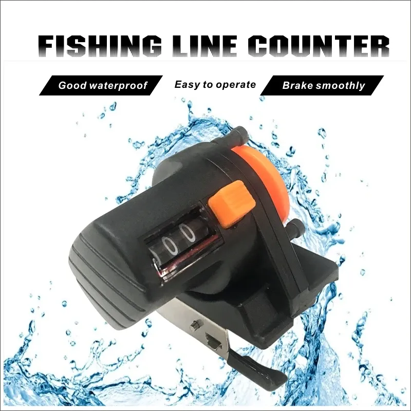 Strumenti Fish Finder Wire Gauge 0999M Misuratore portatile di lunghezza Contatore Strumento Attrezzatura da pesca Contatore di profondità Display digitale Misuratore di lunghezza