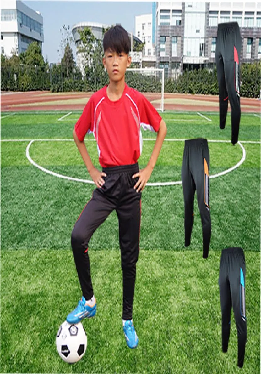 Novo design crianças calças de futebol sportwear atlético magro calças de futebol menino treinamento perna pista jog ginásio correndo calças 8406522