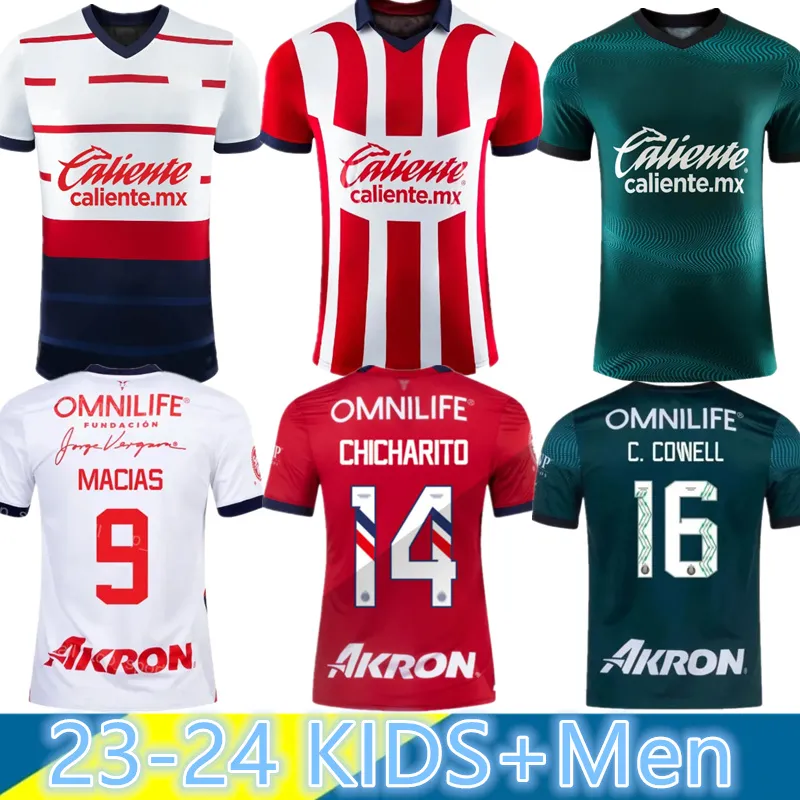 23-24Home Away Chivas CD Guadalara Soccer Jerseys A.VEGA I.BRIZUELA E.GUTIERREZ C.CALDERON A.ZALDIVAR AARADO F.BELTRAN J.IAS 2023 2024