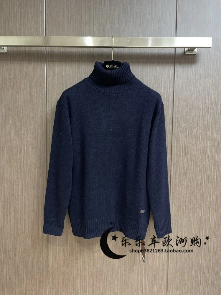 Men Sweater Autumn and Winter loro piano High-necked Cashmere Pullover Knitted Bottoming Sweaters