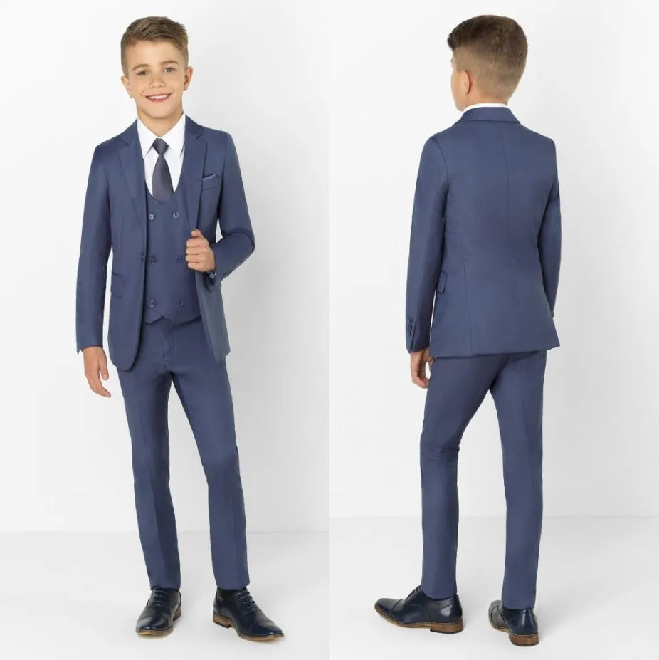 2019 Boy Formal Suits Dinksedos Tuxedos Little Boy Groomsmen szczyt Lapel Dzieci dzieci na przyjęcie weselne PROM PROM KURTATESSVESVESVESVESVESVESVESVESVES