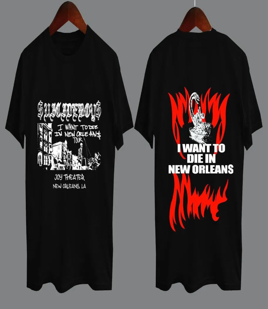 SUICIDEBOYS 2018 TOUR I WANT TO DIE IN NEW ORLEANS UICIDEBOYS Tshirt Size S To 3XL Men039S High Quality Tees Top Tee T Shirt 3783972