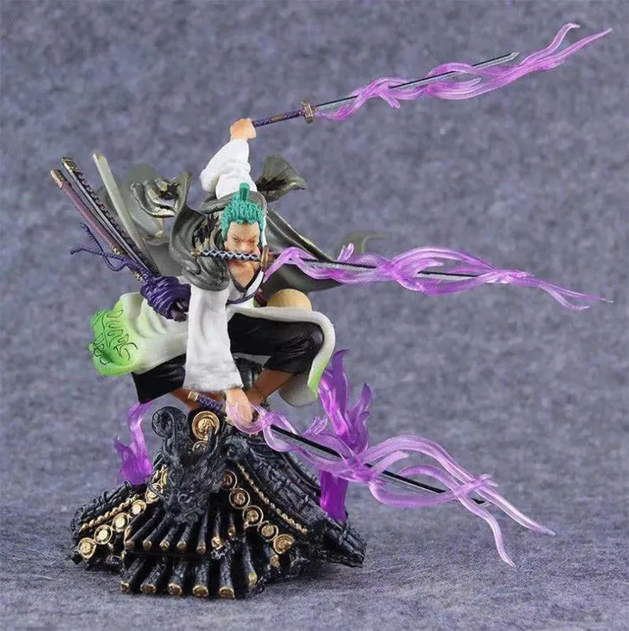 dak een stuk anime figuur roronoa zoro drieblade samaximale manga anime standbeeld pvcアクションフィギュアコレクションモデルSpeelgoed8397703