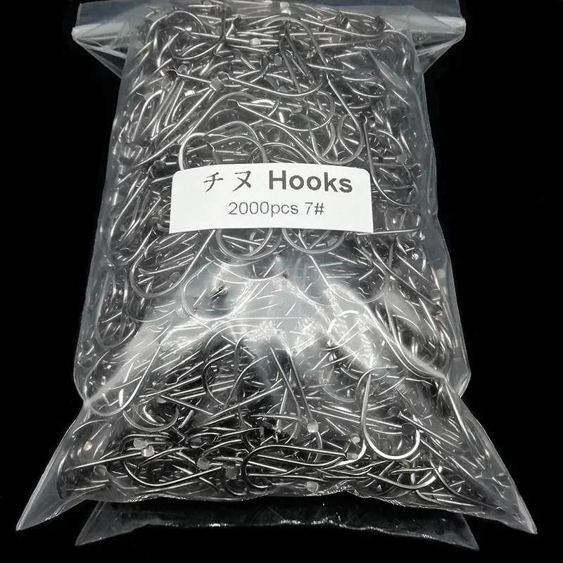 Fishhooks 2000pcs/lot Fishhooks Whole by Bulk Flat Jig Head Fish Fishbed Hook Gras