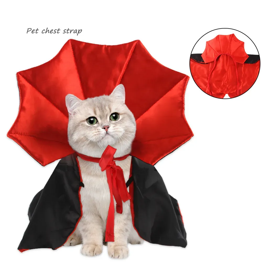 Costumes Costumes Halloween Costumes, chien Vampire Costume Costume de diable Costume Vampire Vampire Cape Halloween Costumes For Cat Dog