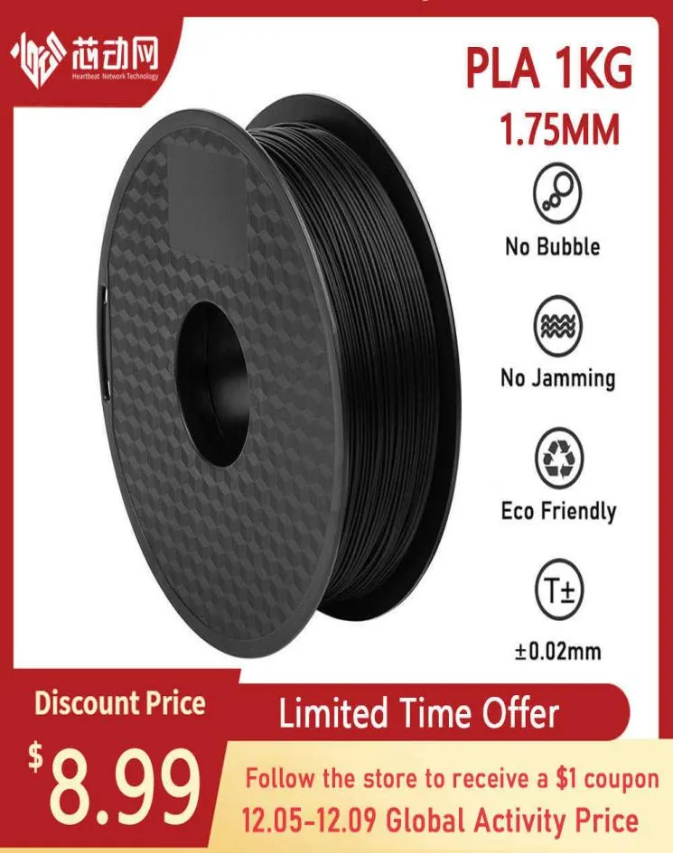 3D-printer PLA-filament 175 mm 1 kg spoel Hoge kwaliteit print FDM meerdere kleuren5850160