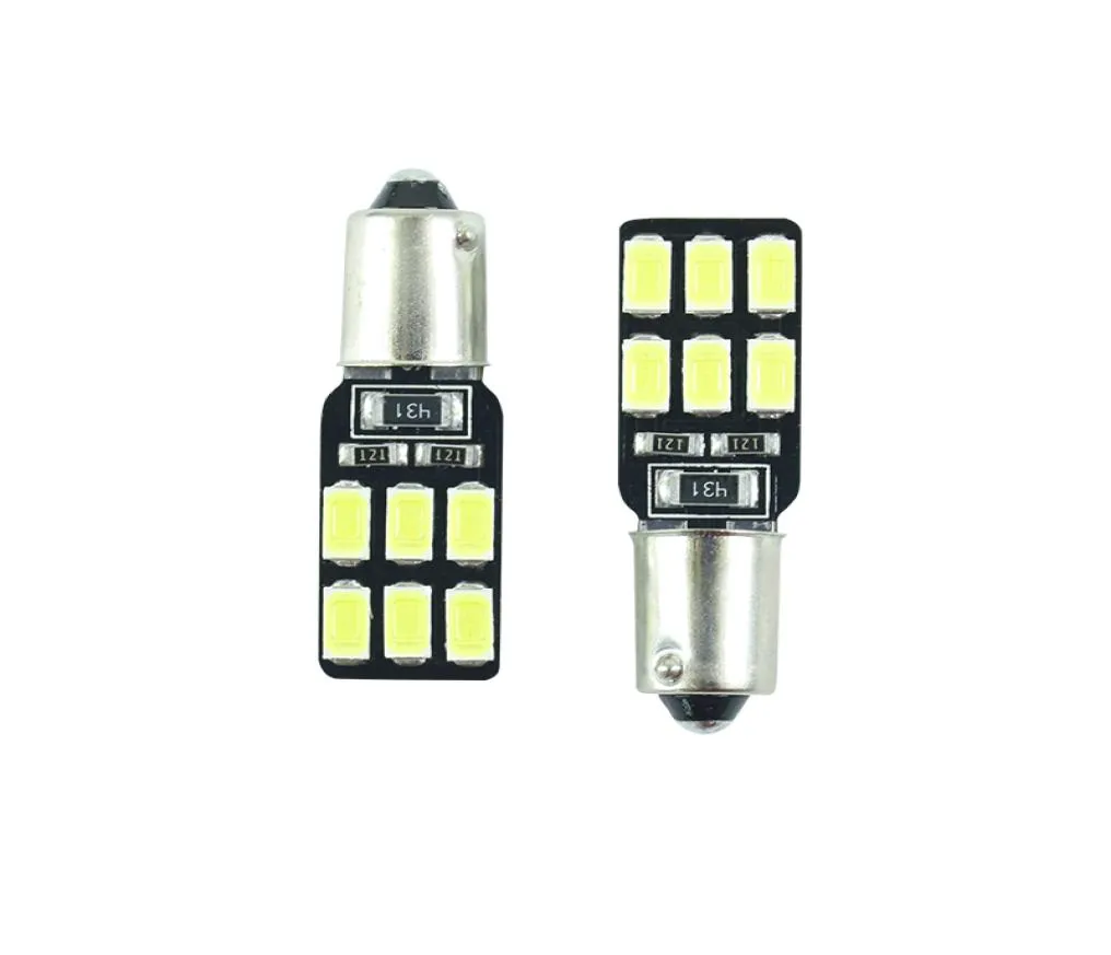 10 stks LED Ba9s T11 T4W H6W 233 super heldere Interieur lampen leeslamp auto lichtbron 12 SMD 5630 wit DC 12v4167798