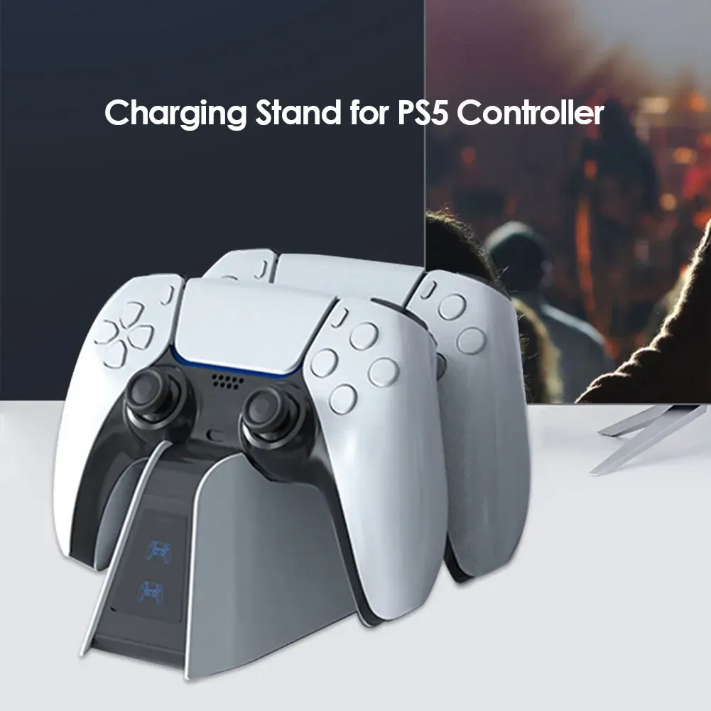 Chargers Dual Charging Dock Station Dock for PlayStation 5 PS5 Wireless Controller for DualSense Charger 2Pin Contact Joypad Charger