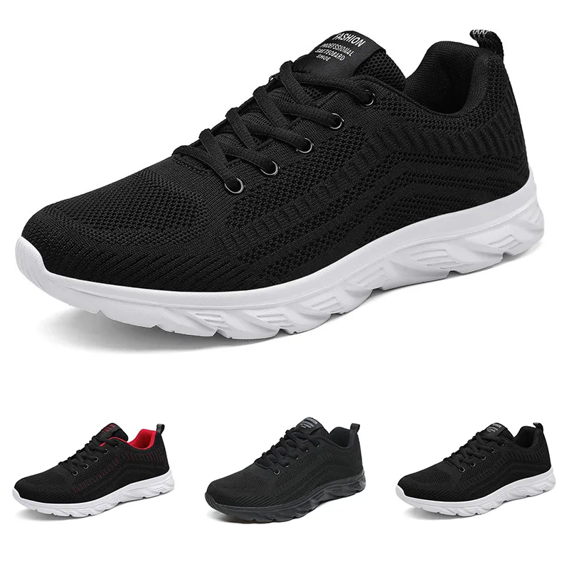 Chaussures de course noir blanc vert rouge gris jogging marche bas respirant doux multi hommes sneaker baskets d'extérieur classiques GAI