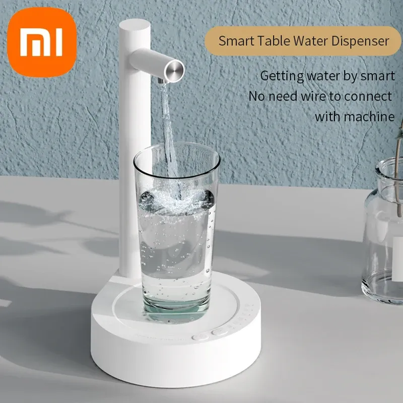 Control Xiaomi Electric Water Gallon Pump Automatic Bottle Pump Dispenser Desktop X115 Rechargeable Water Pump Dispenser With Stand