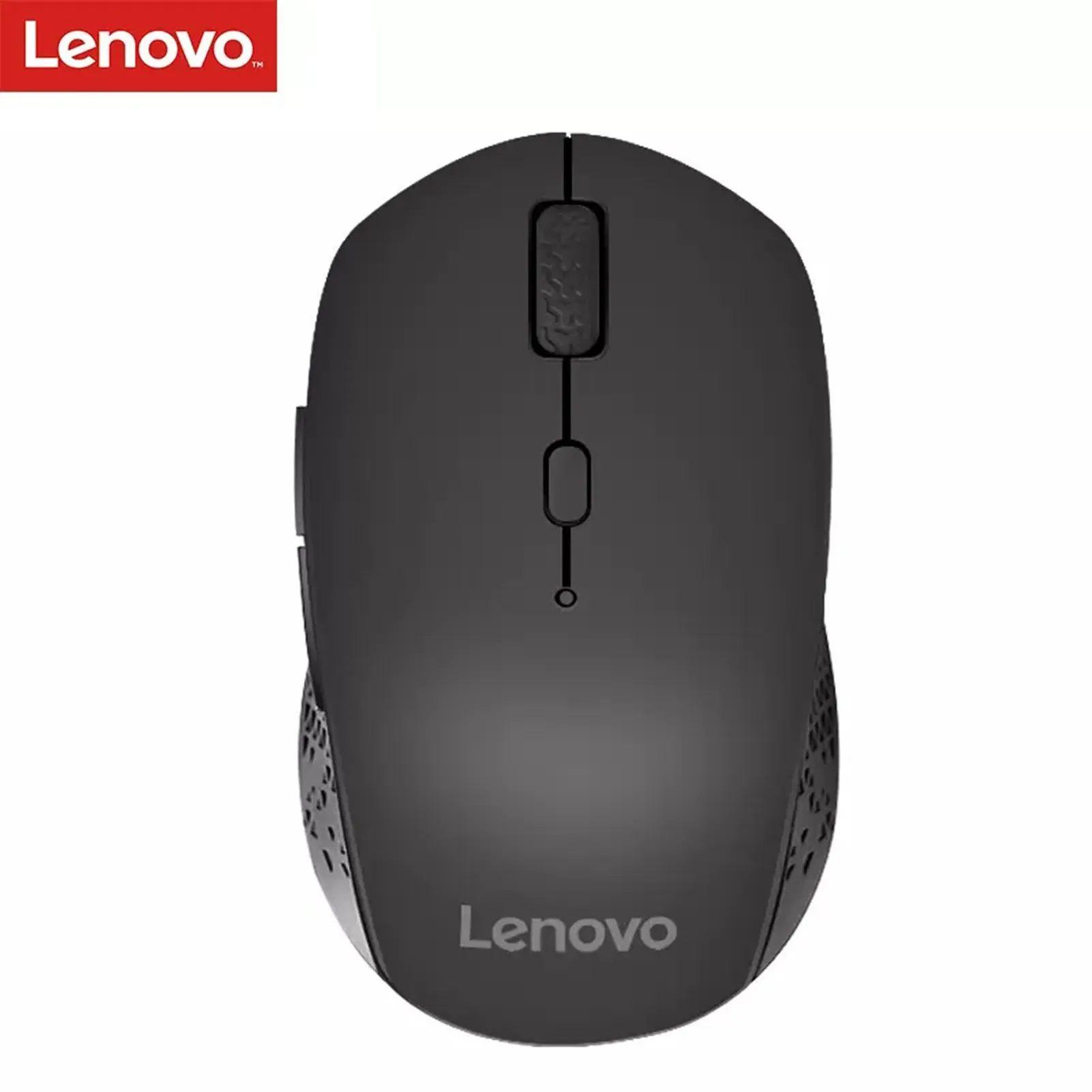 Möss Lenovo Howard Wireless Mouse, 2,4 GHz trådlös Bluetooth -mus med Nano USB -mottagare Portable Mouse för bärbar datordator