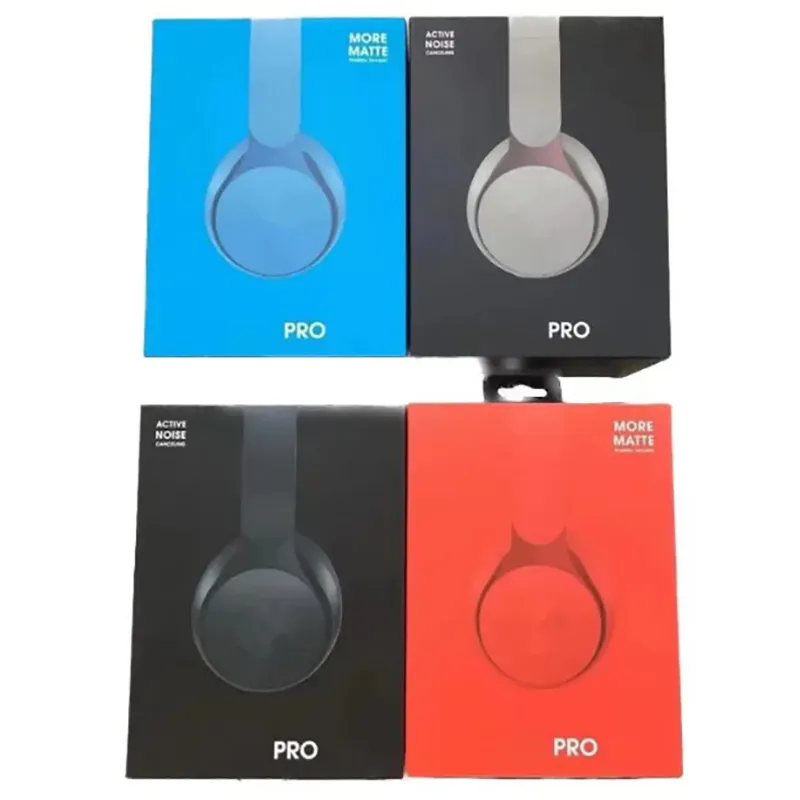 Per cuffie wireless Solo Pro EarPhones Cuffie Bluetooth Auricolari pieghevoli per bassi profondi con finestra pop-up di supporto per scatola al dettaglio per iPhone e Samsung