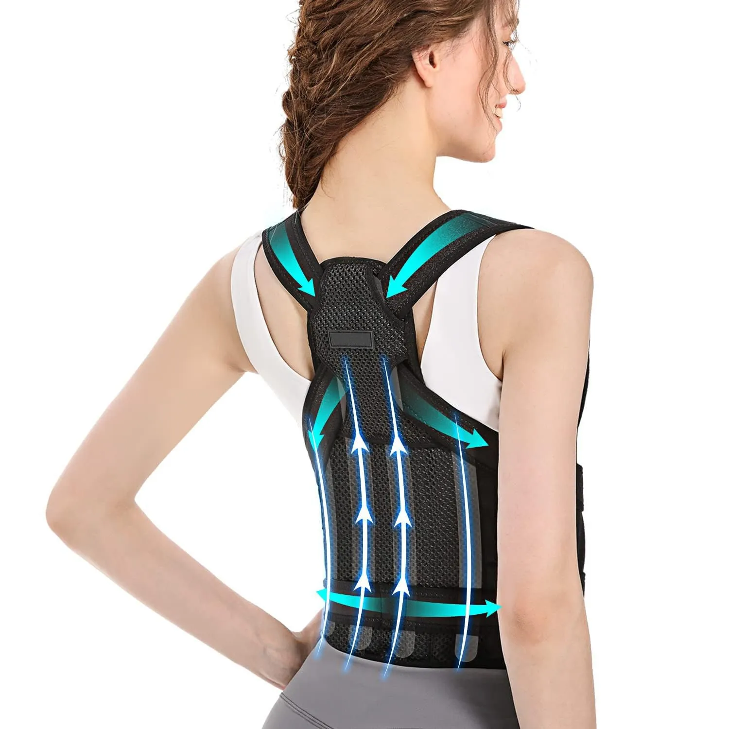 Back Brace Posture Corrector For Women And Men, Back Support Belt Back  Straightener Posture Corrector From 20,55 €