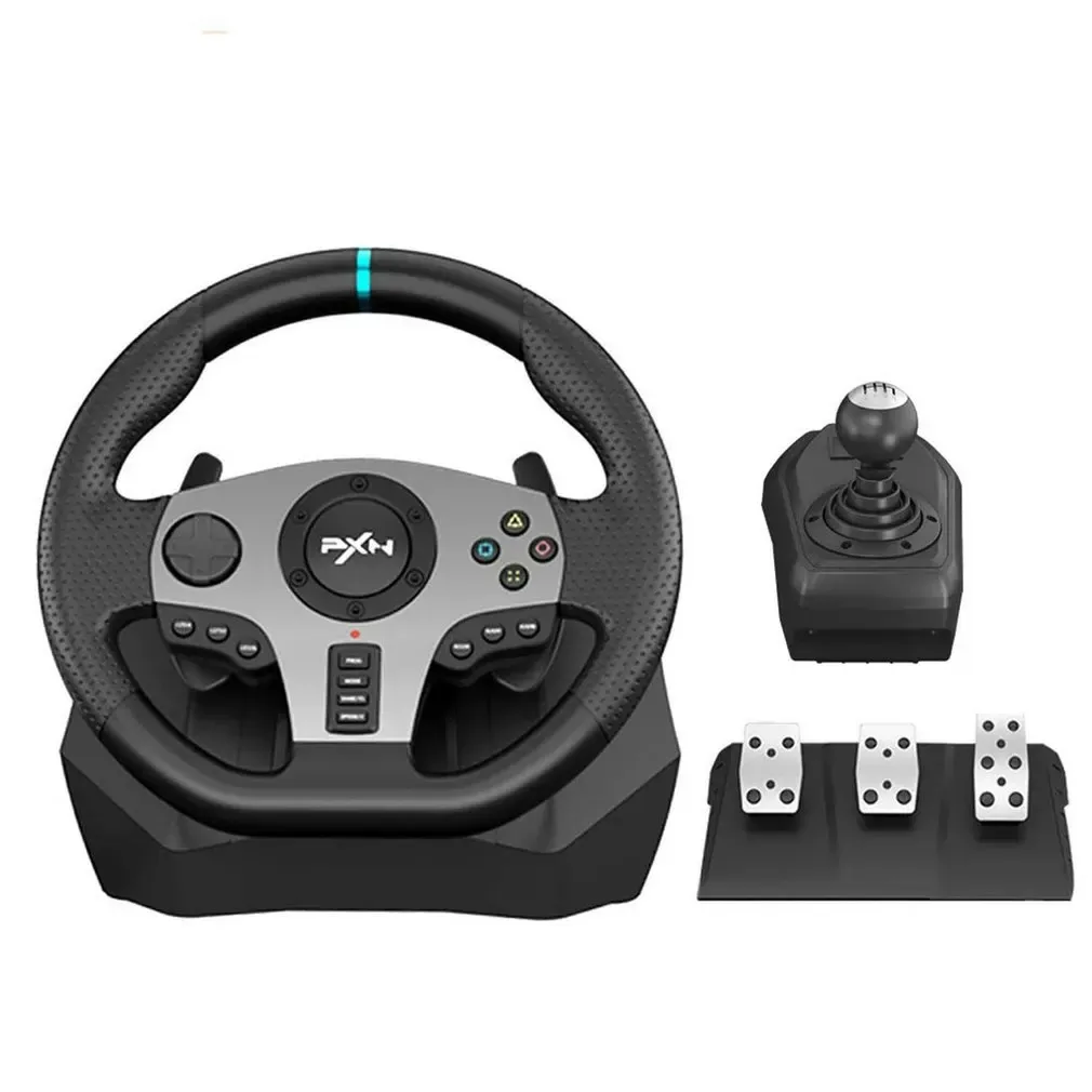 Tekerlekler Oyun Direksiyon Simidi V9 Volante PC PS4/Xbox One/Android TV/Nintendo Switch/Xbox Serisi S/X için