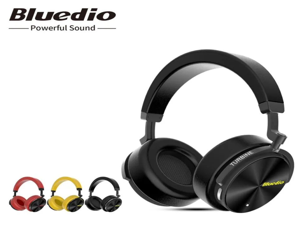 Bluedio T5 Active NoiseキャンセルワイヤレスBluetoothヘッドフォンポータブルヘッドセットと携帯電話とMusic7483445