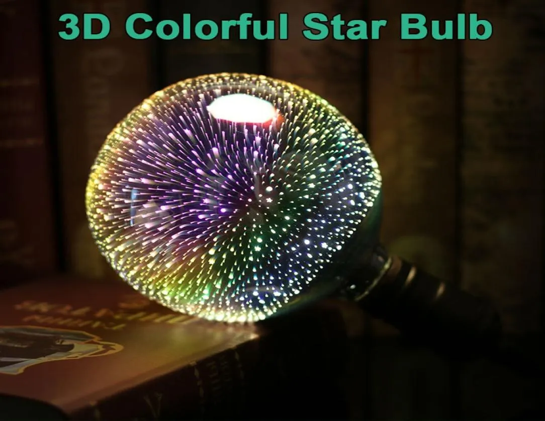 Edison2011 Lampadina a LED E27 Fuochi d'artificio 3D Decorativa Lampadina Edison 220V Lampada per feste A60 ST64 G80 G95 G125 Festività natalizie Decorati5017981