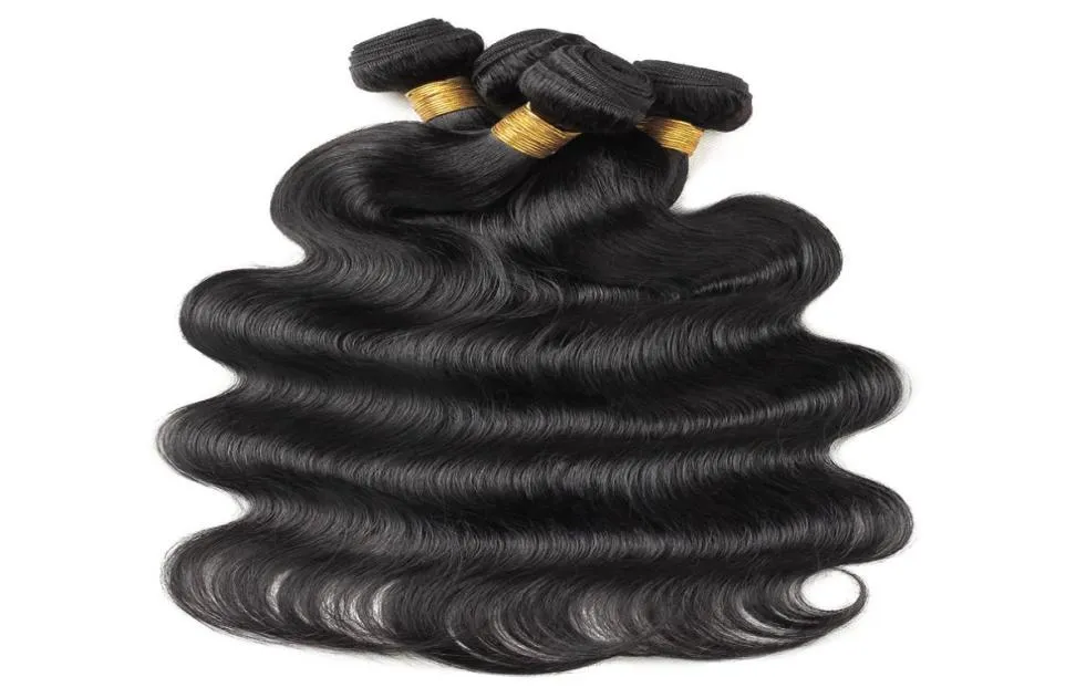 Ishow Extensions de cheveux vierges brésiliens droites à l'eau 10 PCS vague de corps péruvienne faisceaux de cheveux humains en vrac trames pour femmes malaisiennes7209794