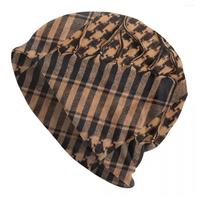 Bérets Shemagh Écharpe Bonnet Chapeaux Textures Textiles Casquette Cool Hommes Femmes Unisexe Gym Tricot Chapeau Hiver Graphique Thermique Élastique