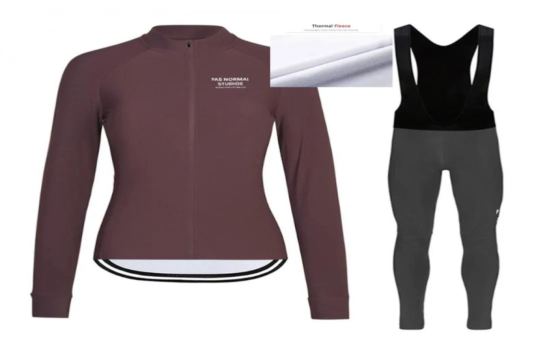 Racing Sets PNS Pro Dames Winter Thermische Tops Kwaliteit Fleece Pluche Broek Fietsen Mountainbike Wear Equipment5465997