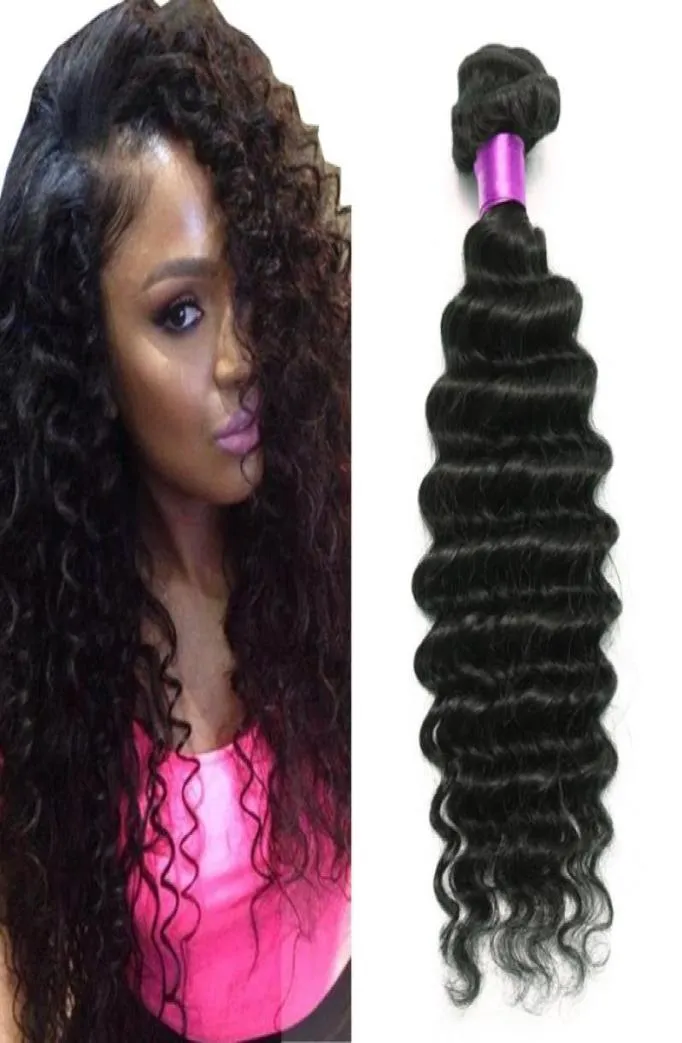 Brazilian Deep Wave Virgin Hair Brazilian Hair Bundles 4pcs lot100 Curly Virgin Hair Factory Selling Cheap Deep Wave Curly Weave 78384578