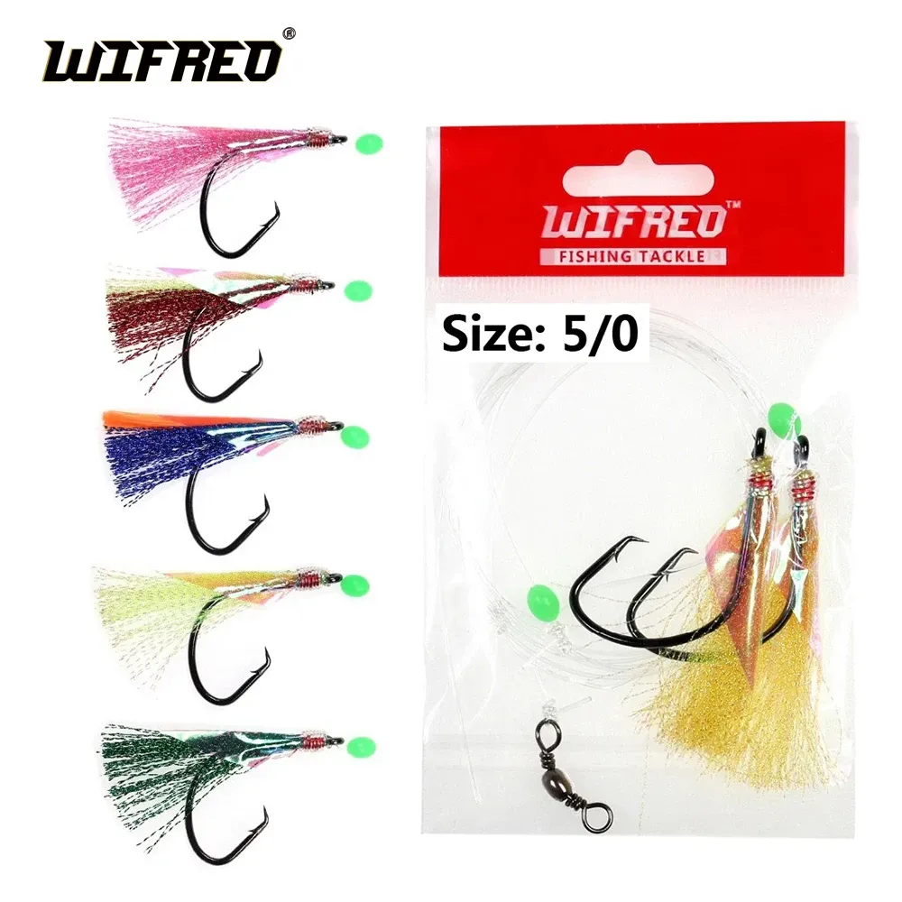 Lures 10Packs 5/0 Twin Hooks Flasher Rig Sabiki Snapper Snatcher flasher rigs for kingfish, salmon, tailor, flathead Green Black