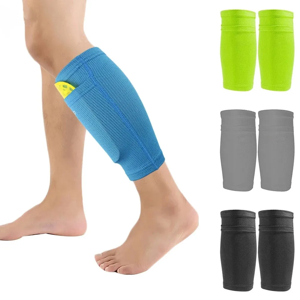 1 Pair Soccer Football Shin Guard Teens Socks Pads Professional Shields Legging Shinguards Sleeves Protective Gear 240229