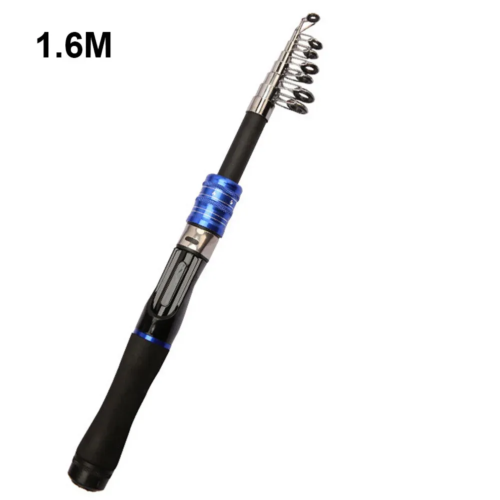 Rods Carbon Telescopic Sea Fishing Rod ShortSection Luya Pole LongRange Throwing Pole Fish Tackle Accessories Tools 1.6m/1.8m/2.1m