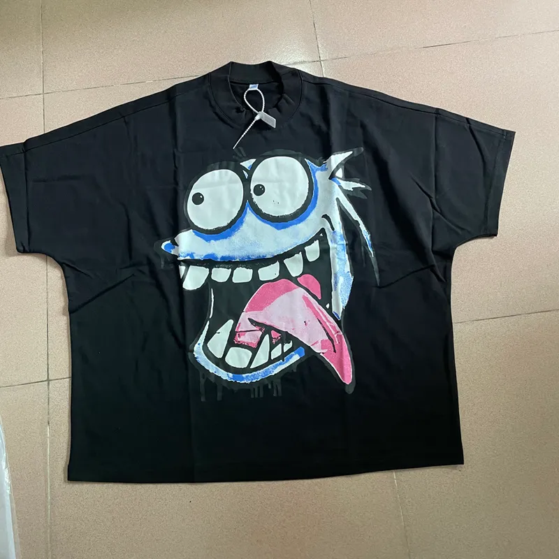 ABD Palyaço Karikatür Boyama Baskı Pamuk Tee Kadınlar Serin Büyük Boy Günlük Tişörtler Yaz Kısa Kollu Kaykay Tshirt 24SS 8 Ocak