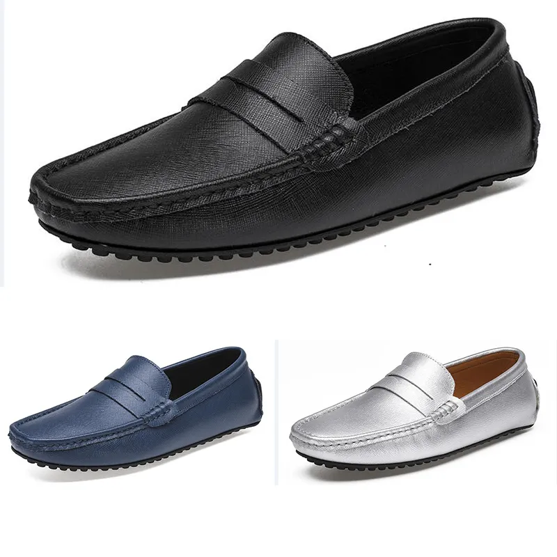 Sapatos sociais primavera outono verão cinza preto branco masculino baixo top respirável sola macia sapatos sola plana homens GAI-16