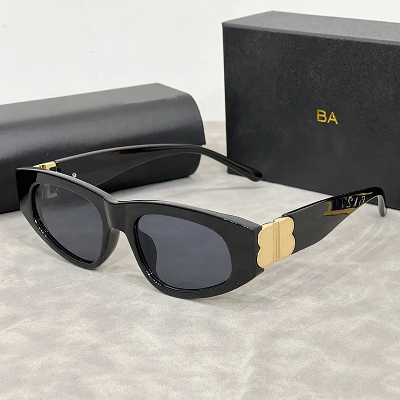 designer sunglasses for women men luxury Double-B goggle beach sun glasses polarized uv protectio retro narrow square frame patchwork colors adumbral with box