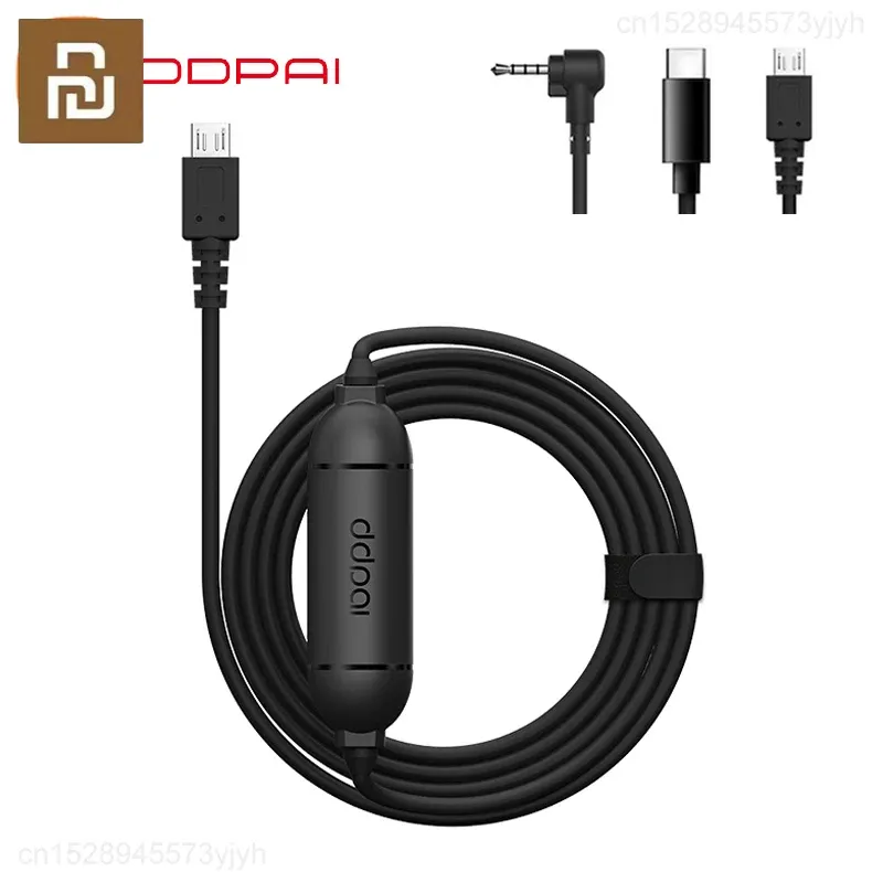 Contrôlez YouPin DDPAI 12 / 24V Micro USB Car Charger Hard Wire Hardwire Kit pour DDPAI Mini Mini3 Mini1 N3 Z5 Dash Cam Camcomorder Vehicle DVR