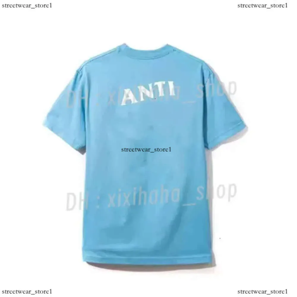 Anti Socials Club gömlek erkek moda çapraz as-sc tişört saf pamuk baskılı tişört gündelik çift kısa kollu yüksek üst AAA kaliteli giyim 513