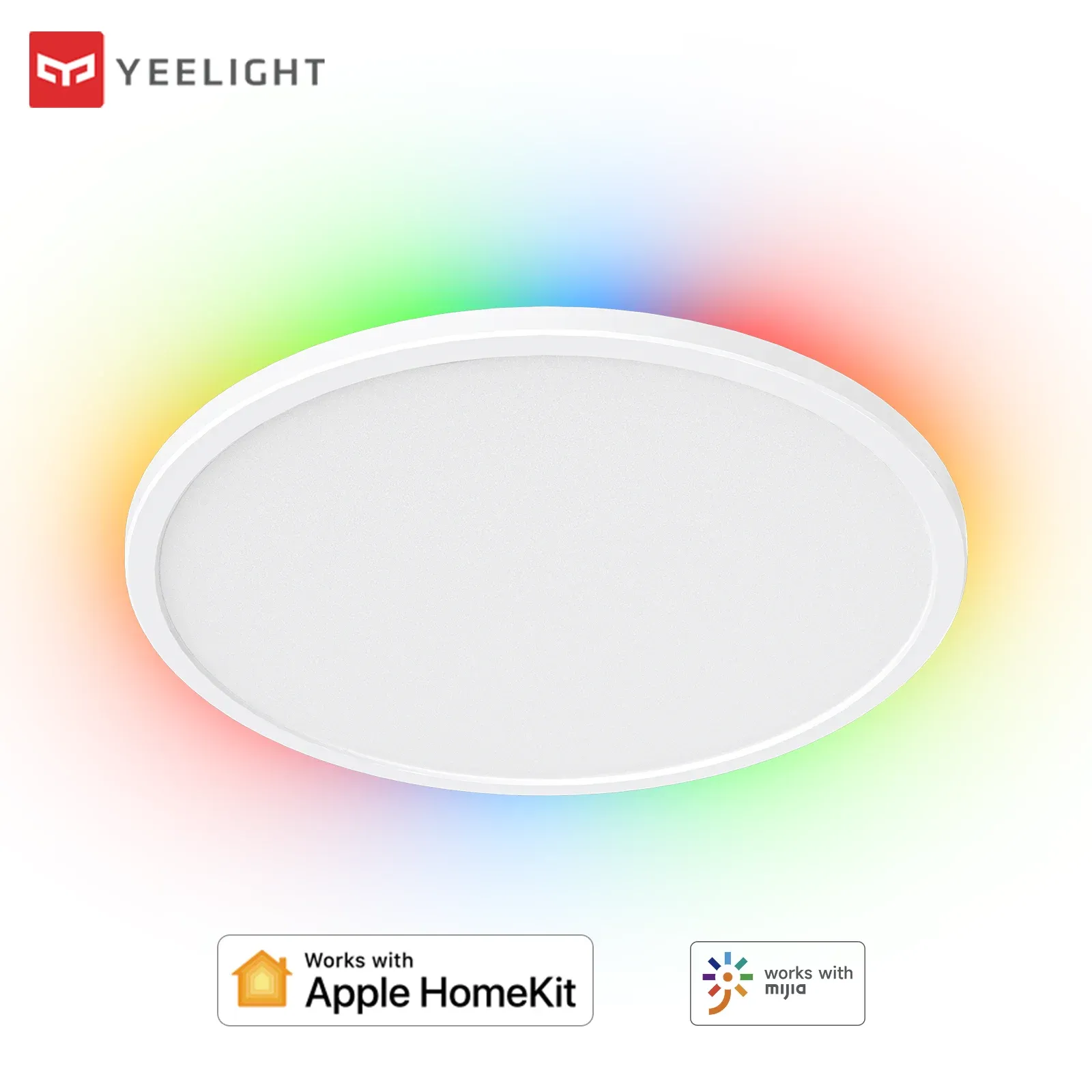 Besturing Yeelight Smart LED RGB -plafondlicht 400c Ultra dunne omgeving Kleur Licht Smart Voice Control Work met HomeKit Mi Home App